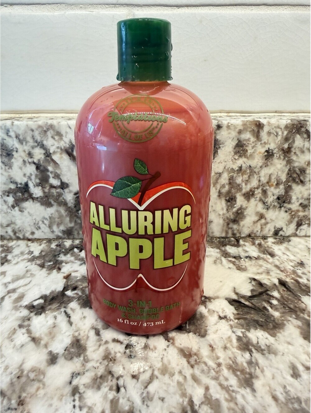 BATH AND BODY WORKS TEMPTATIONS GEL Alluring Apple 3 In 1 Gel  10oz Full Size